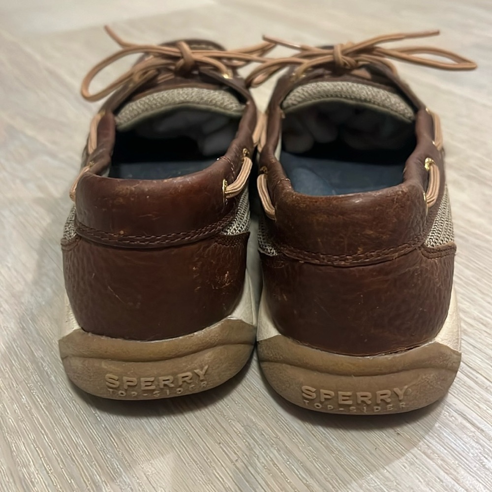 Sperry Original Yacht Boat shoes Laguna Slip on brown leather fisherman core 8 - Picture 5 of 11
